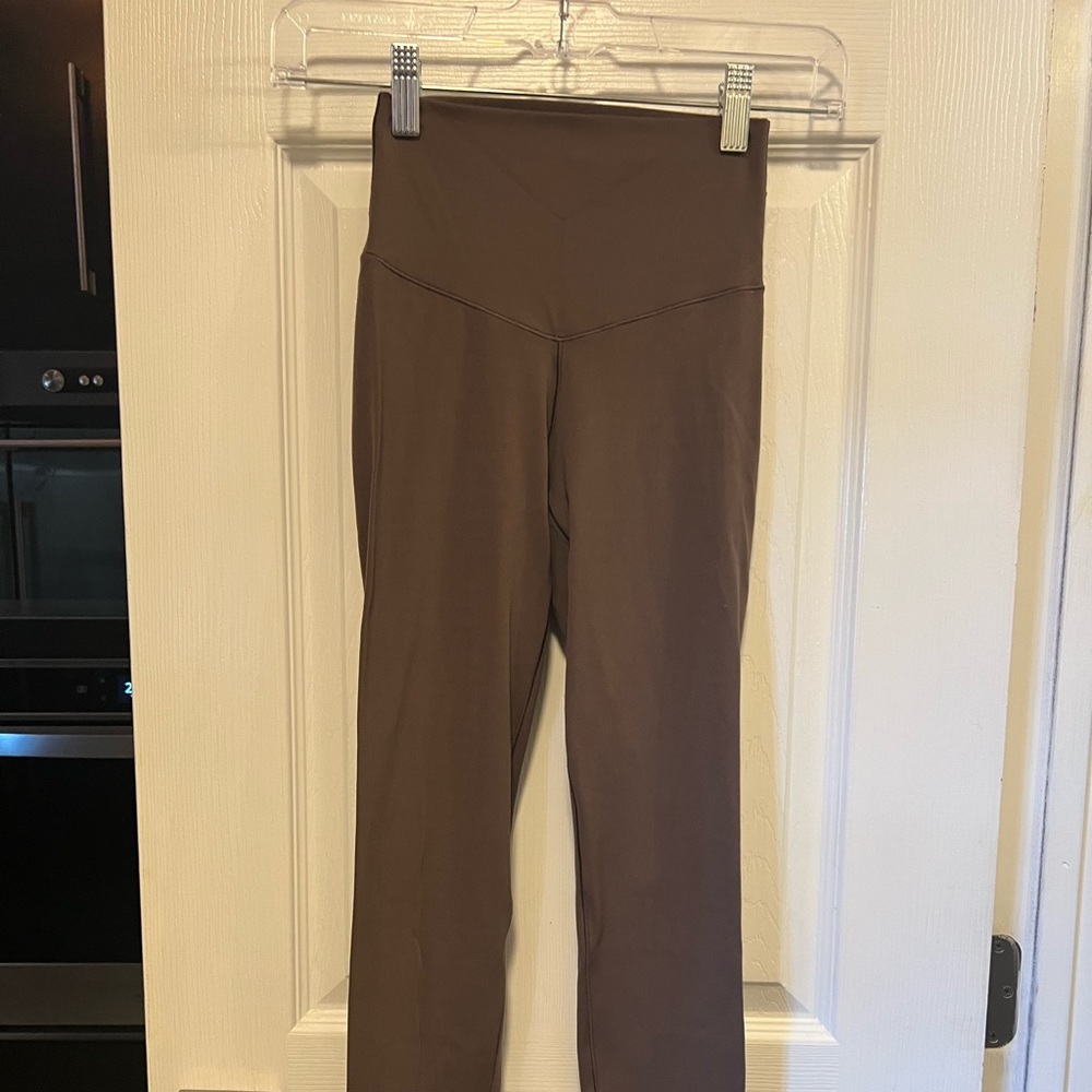 EUC brown Aerie leggings super soft Real Me Hi-Rise 7/8 length!  Size XS.
